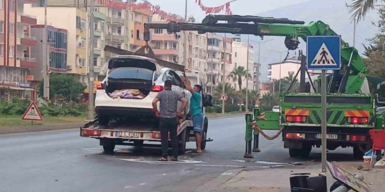 Mersin’de Trafik Kazası: 1 Yaralı