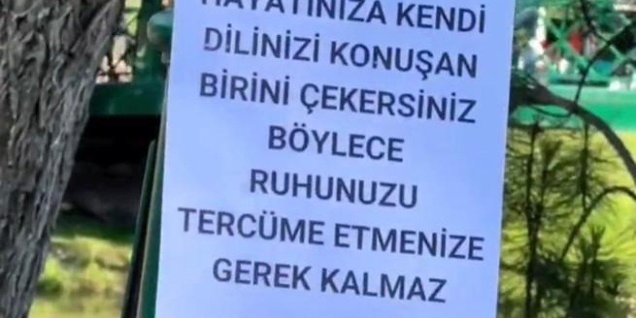 Direğe Asılan Duygusal Yazı Sosyal Medyada Çok Sayıda Beğeni Ve Farklı Yorum Aldı