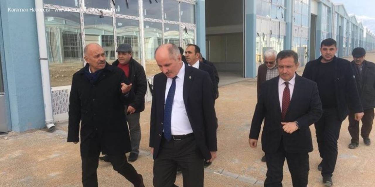 Karaman Valisi Fahri Meral ve Belediye Başkanı Ertuğrul Çalışkan Küçük Sanayi Sitesi Yapı Kooperatifine Ziyarette Bulundular