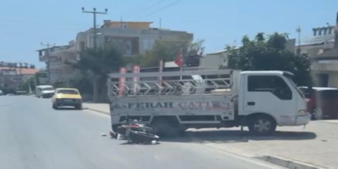 Gazipaşa’da Meydana Gelen Kazada Motosiklet Sürücüsü Yaralandı