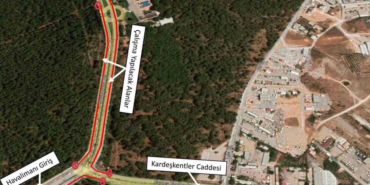 Havalimanı Caddesi’nde Yol Düzenleme Çalışması Yapılacak