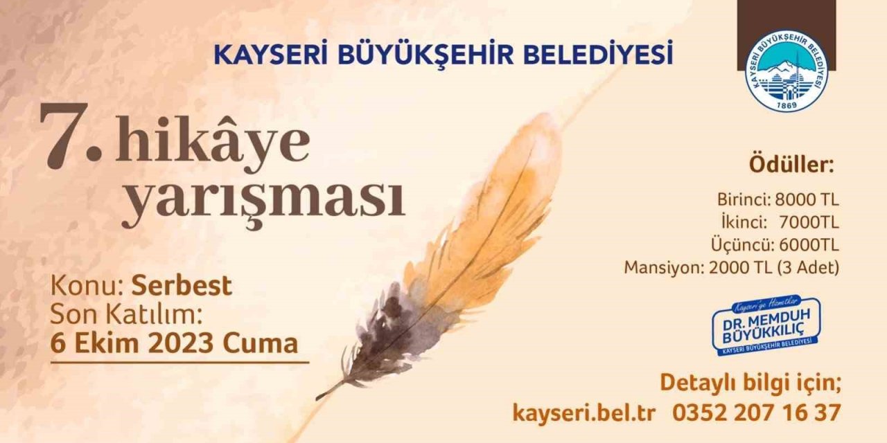 Büyükşehir, Hikâye Yarışmasının 7’ncisini Gerçekleştiriyor