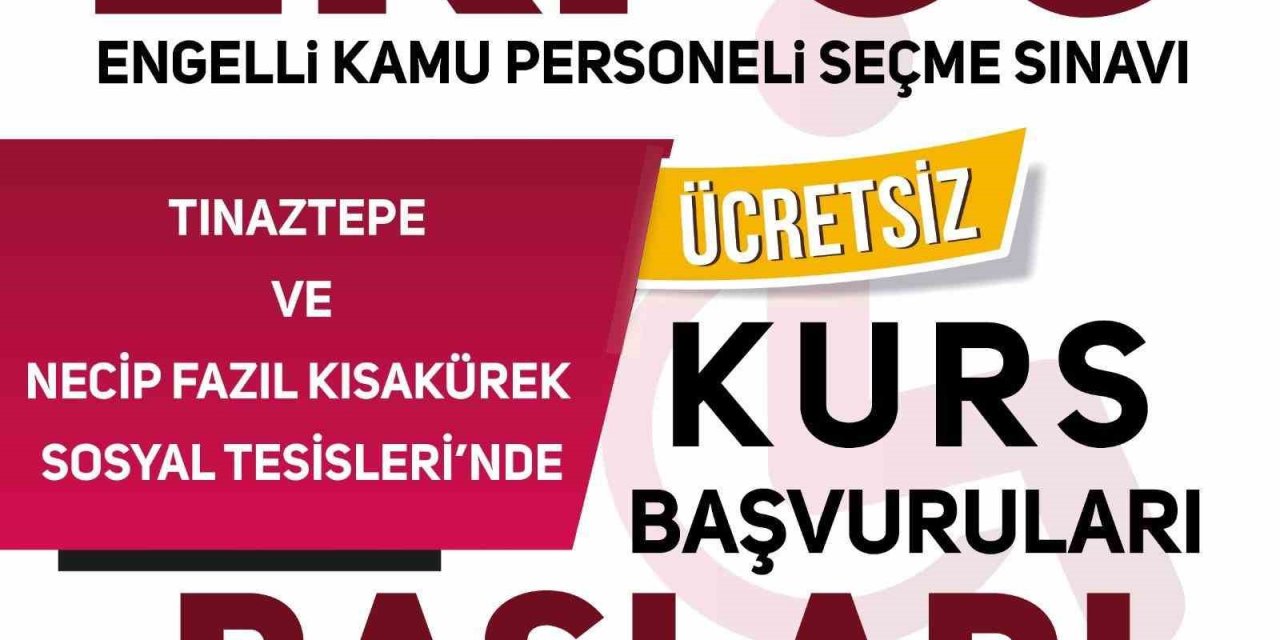 Melikgazi Belediyesi Ekpss Kurs Kayıtları Başlıyor