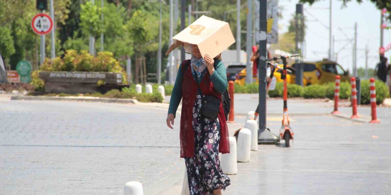 Termometreler 45 Dereceyi Gördü, Sahil Issızlaştı, Şemsiyesi Olmayan Kartonla Sokağa Çıktı