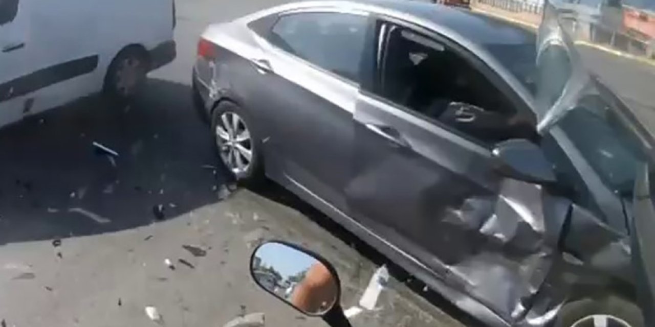 Eşiyle Birlikte Ölümden Döndü, O Anlar Kask Kamerasına Yansıdı