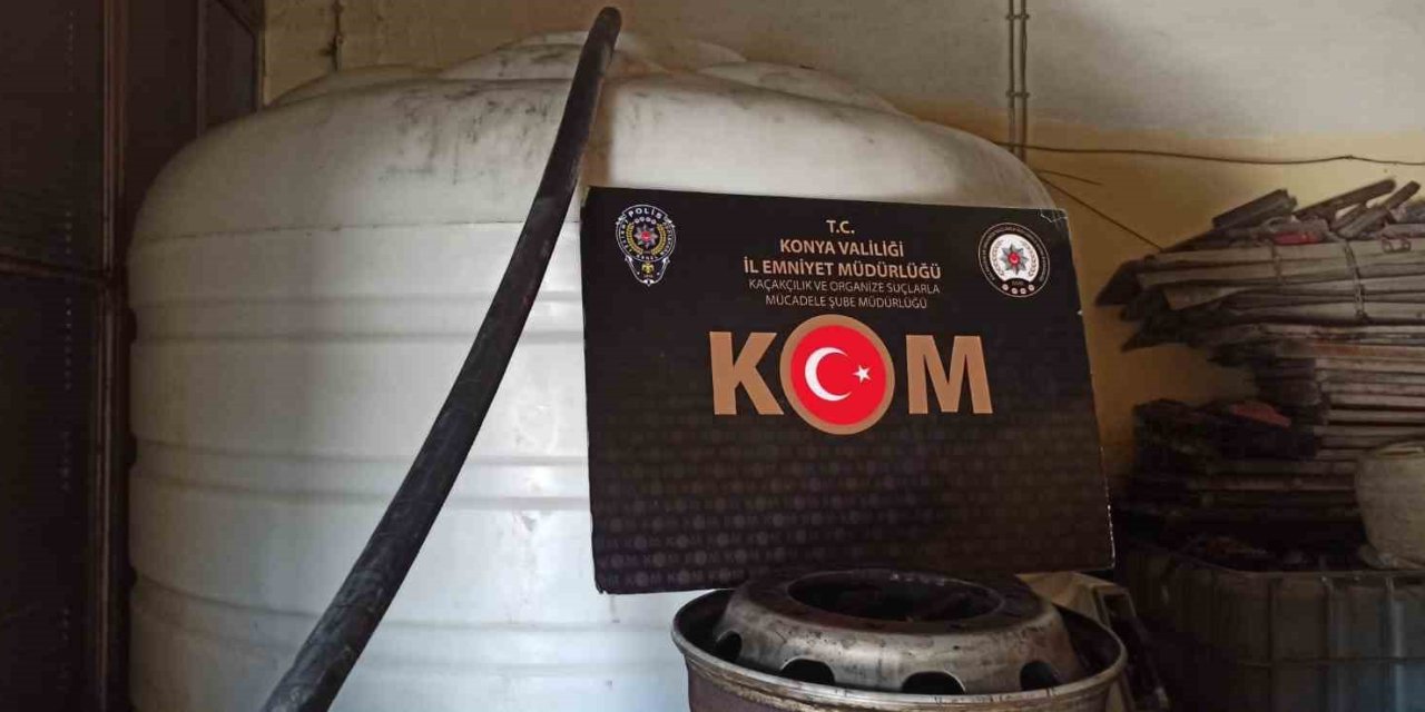 Konya’da 13 Bin 500 Litre Kaçak Akaryakıt Ele Geçirildi