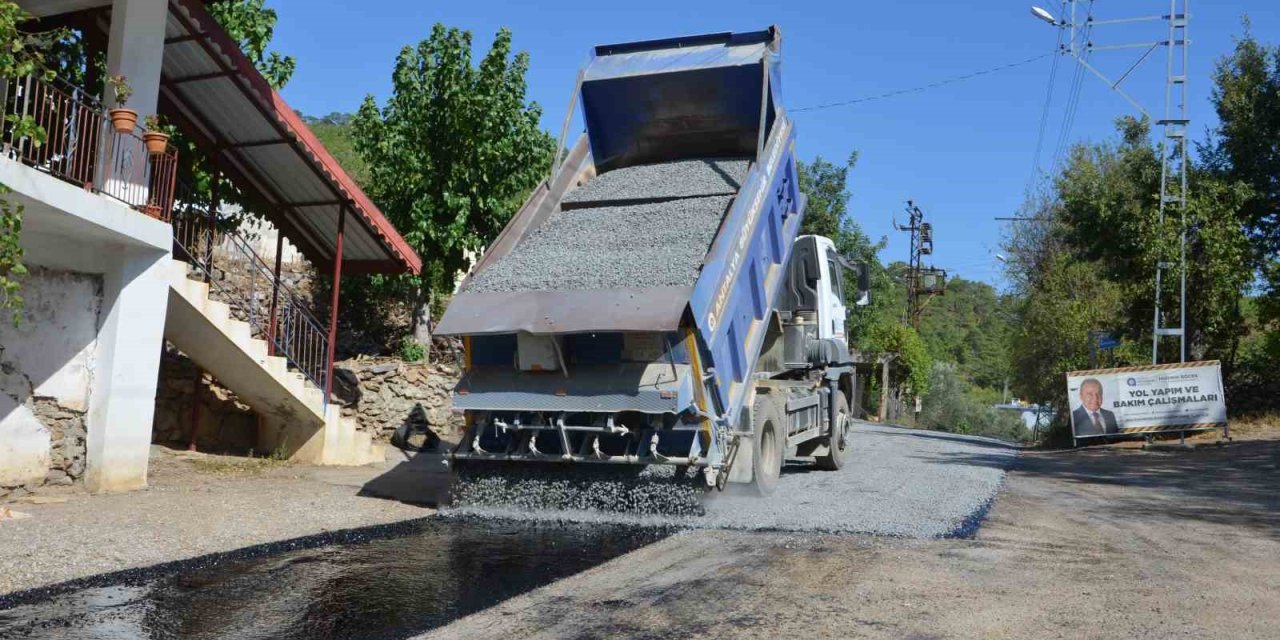Alanya Beldibi Yolunda Asfalt Çalışmaları Başladı