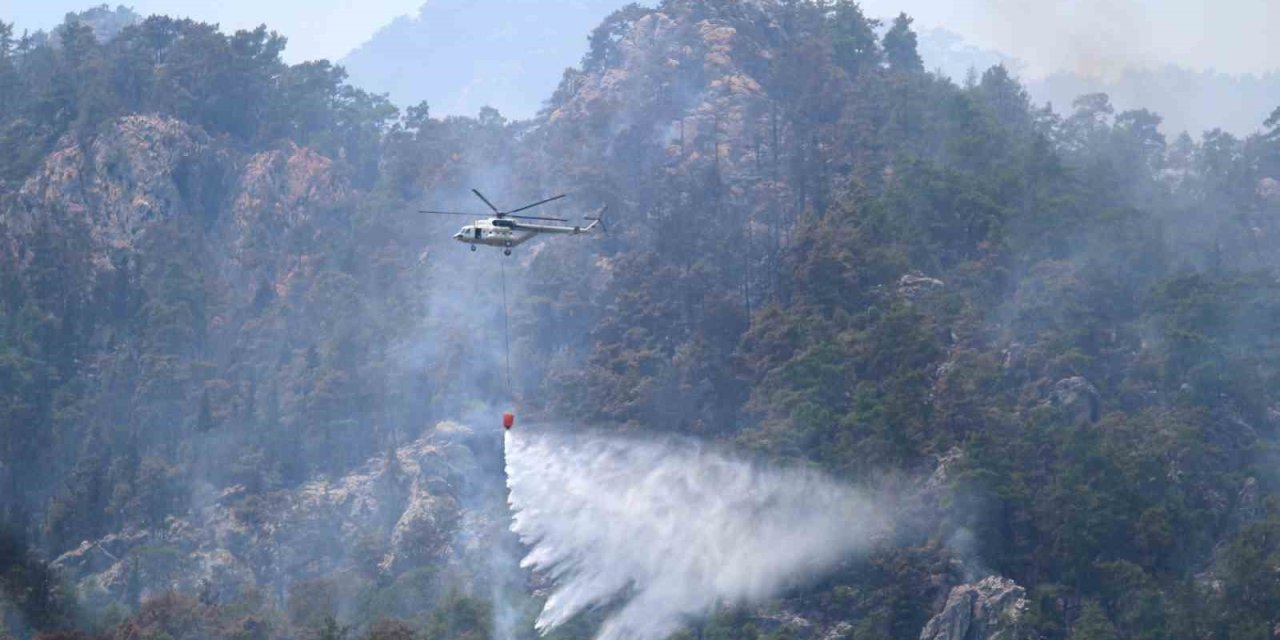 Antalya Kemer’deki Orman Yangını 4. Gününde Devam Ediyor