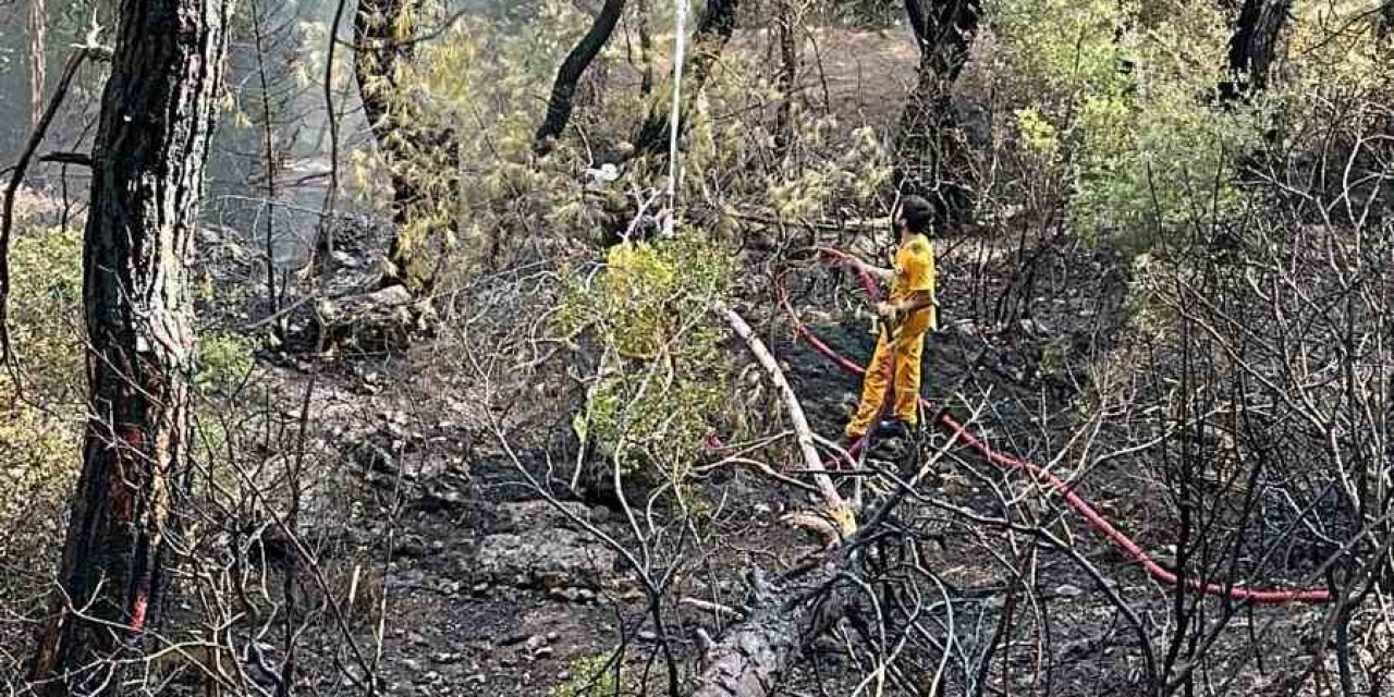 Kaş’taki Yangını Söndürüp Kemer’de Görevlerine Devam Ettiler