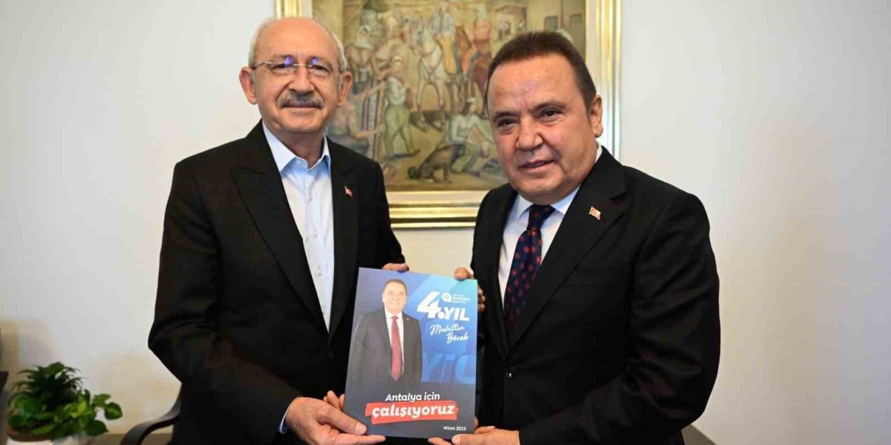 Başkan Böcek, Kılıçdaroğlu İle Antalya Ve Türkiye Gündemi Hakkında Görüş Alışverişinde Bulundu