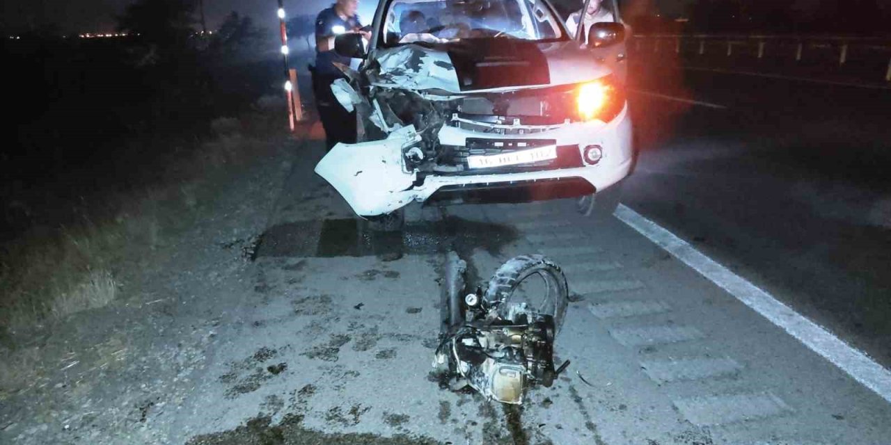 Pikabın Çarptığı Motosikletin Sürücüsü Hayatını Kaybetti