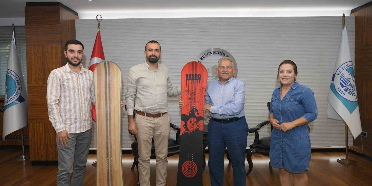 Erciyes Kayak Merkezi Pistlerinde ’yerli Ve Milli Board’ Kullanılacak