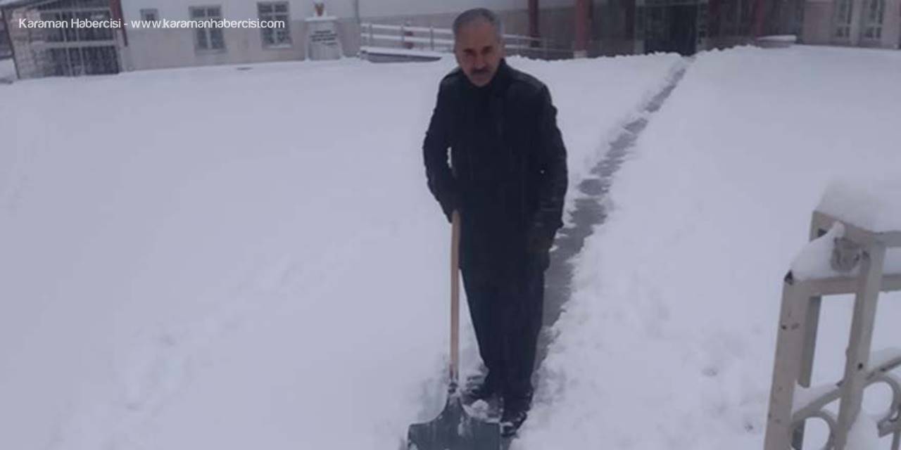 Karaman'da İlkokul Müdüründen Örnek Davranış