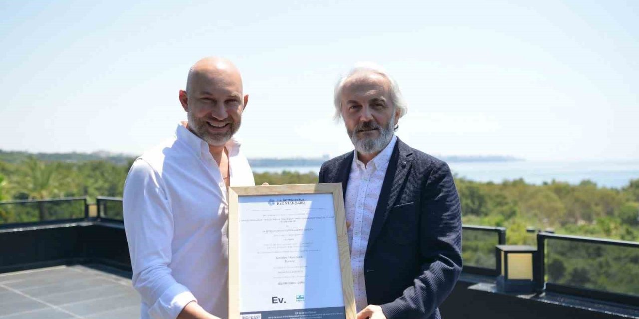 Ck Enerji Akdeniz Elektrik’ten Yeşil Enerji Sertifikası