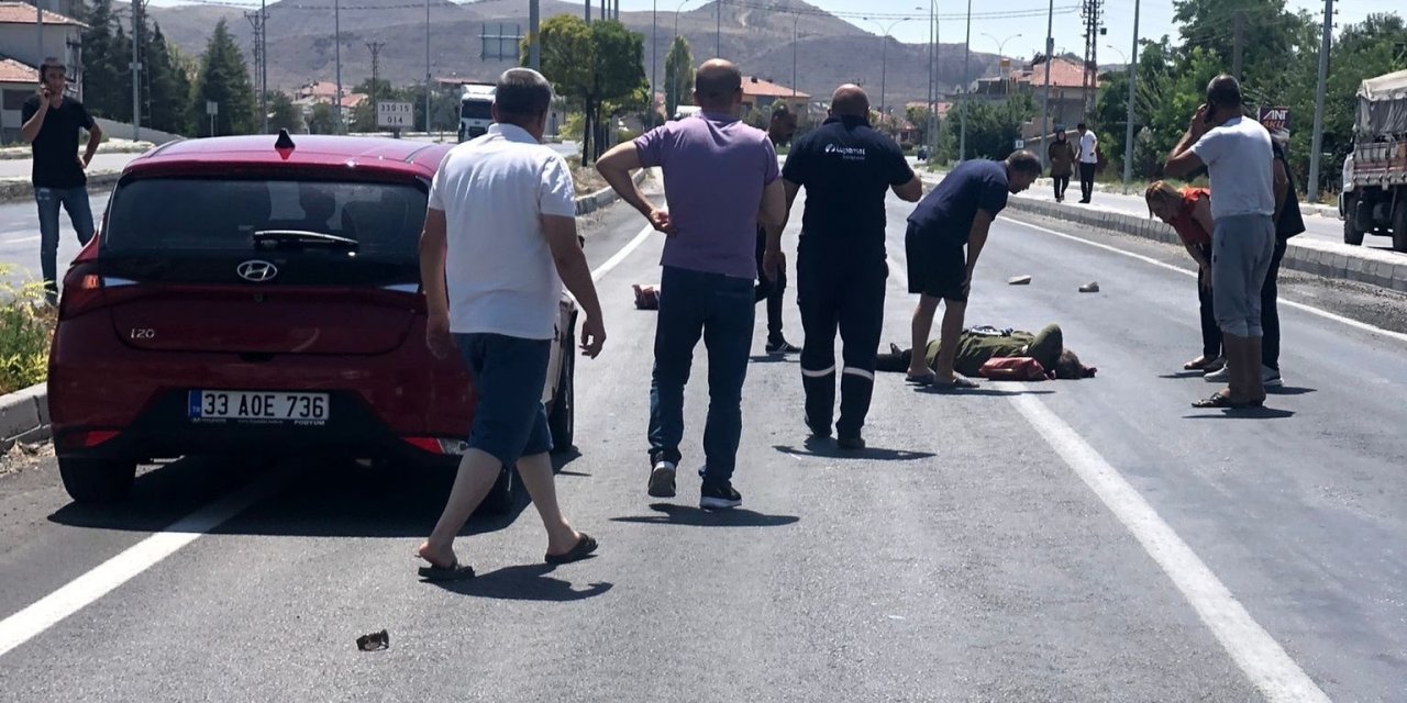 Konya’da Karşıdan Karşıya Geçen Yayaya Otomobil Çarptı