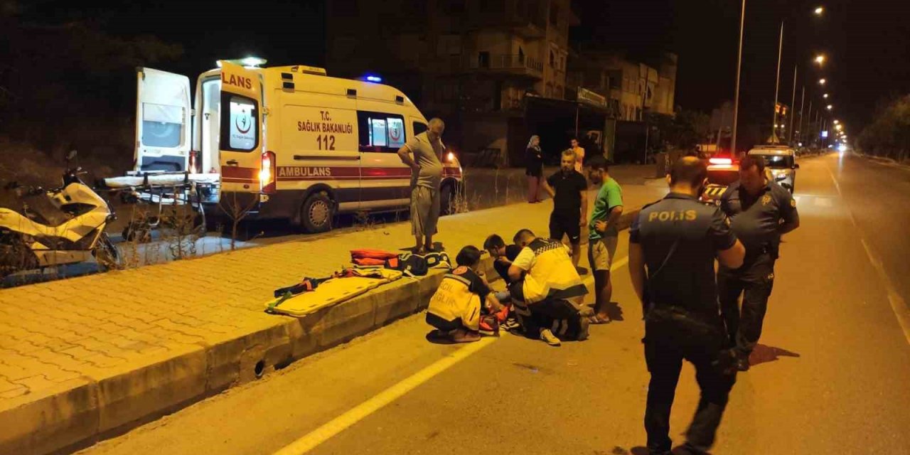 Ehliyetsiz Alkollü Sürücünün Motor Üzerindeki Akrobasi Hareketleri Hastanede Bitti