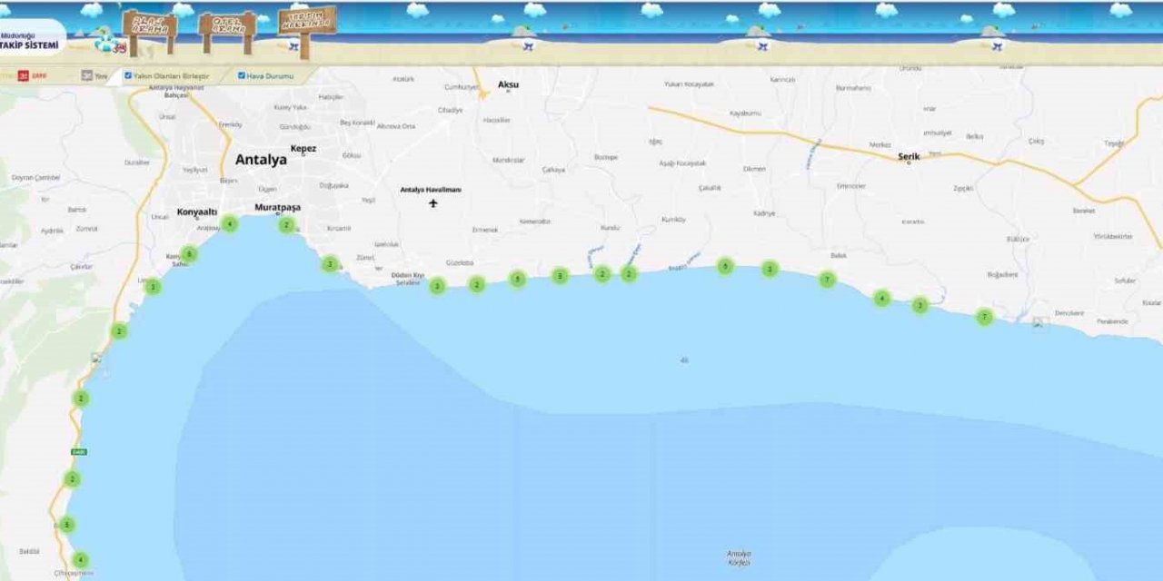 Plajların Deniz Suyu Ölçümlerinde Antalya Damgası