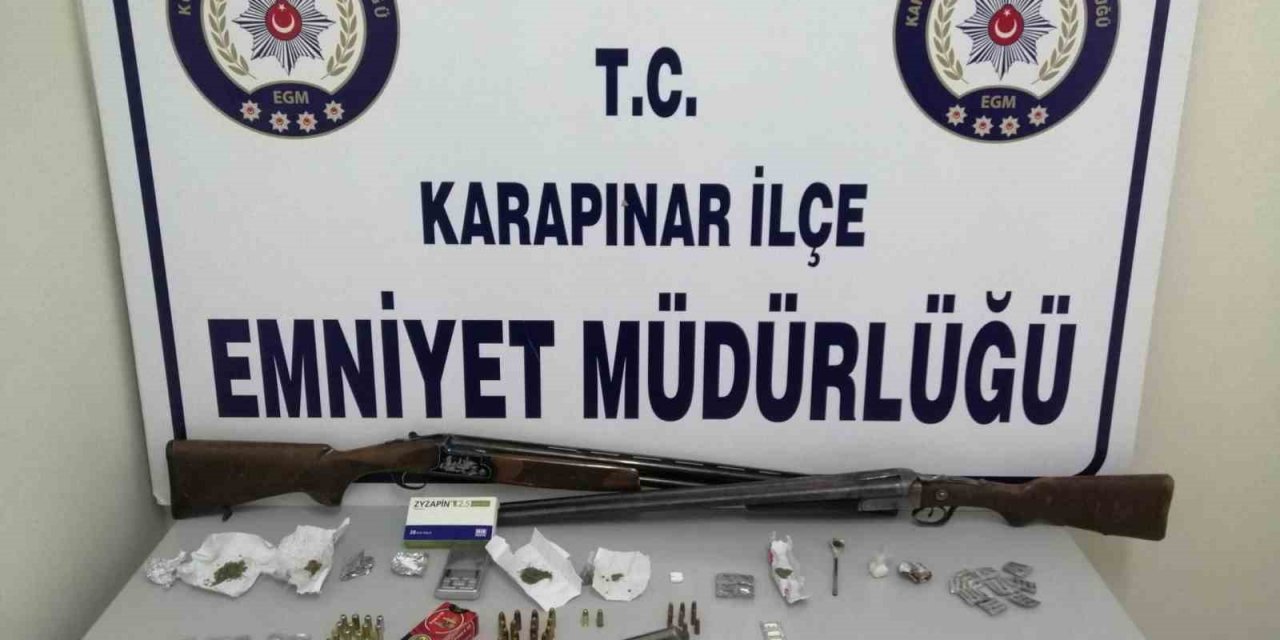 Konya’da Silah Ve Uyuşturucu Operasyonu