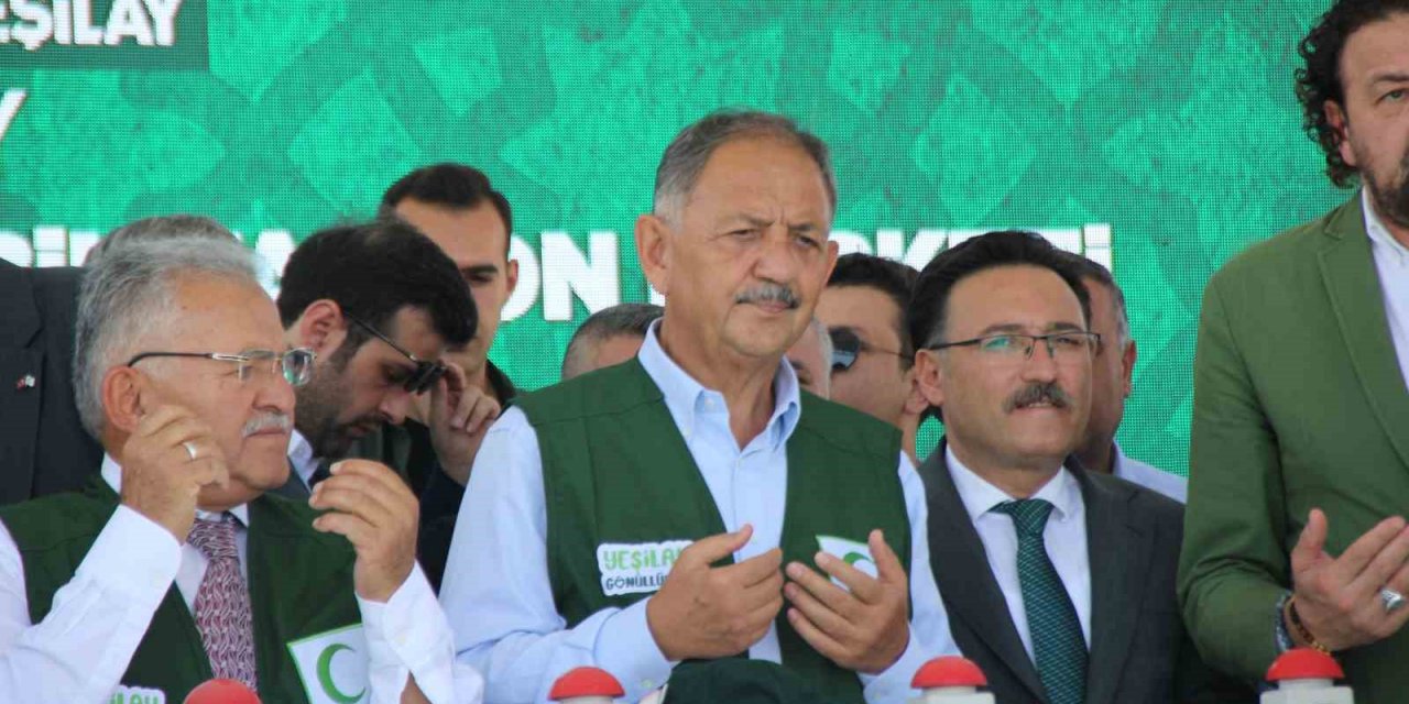 Bakan Özhaseki, Kayseri’de Yeşilay Rehabilitasyon Merkezi’nin Temel Atma Töreninde Konuştu