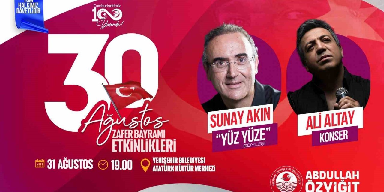 Yenişehir Belediyesi, Sunay Akın Ve Ali Altay’ı Mersinlilerle Buluşturuyor