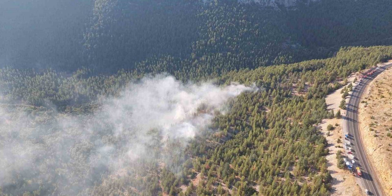 Akseki’de Orman Yangını Söndürüldü