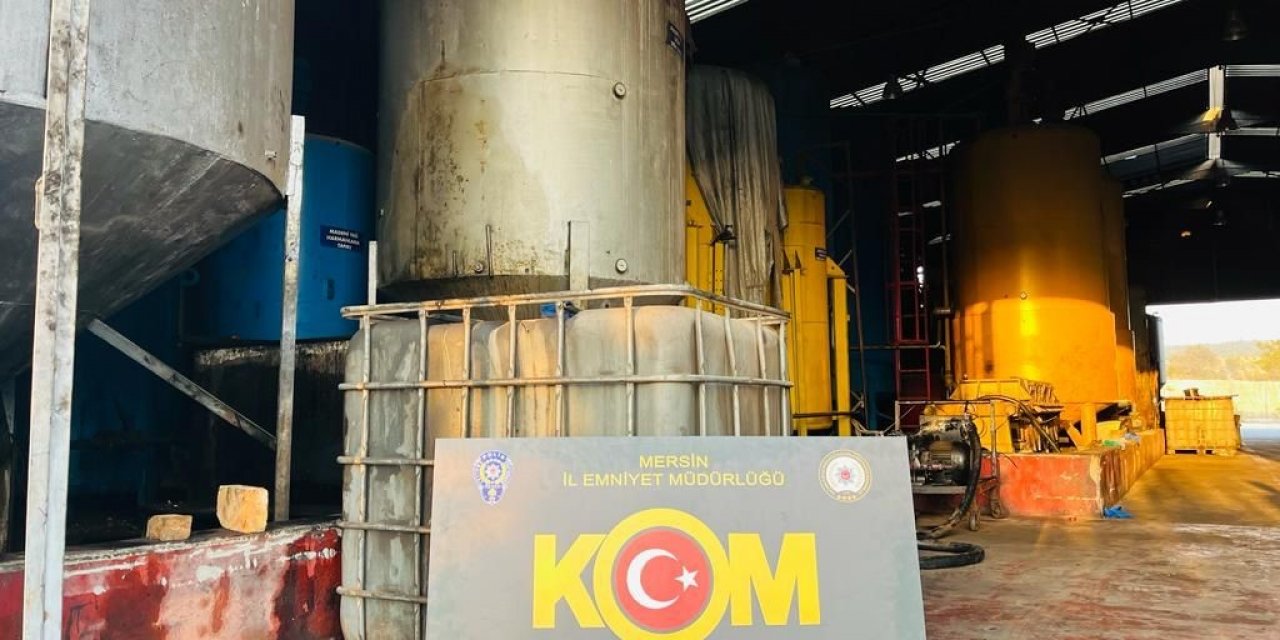 Mersin’de 30 Bin Litre Kaçak Akaryakıt Ele Geçirildi