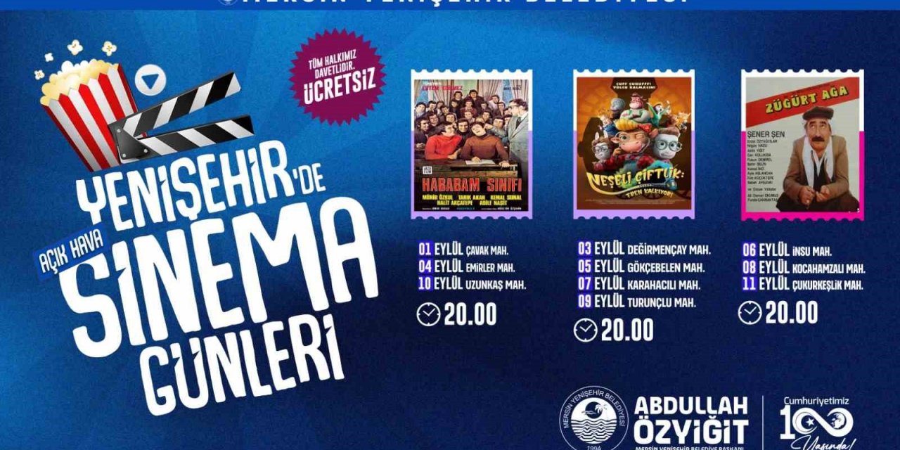 Yenişehir’de Açık Havada Sineması Günleri Başlıyor