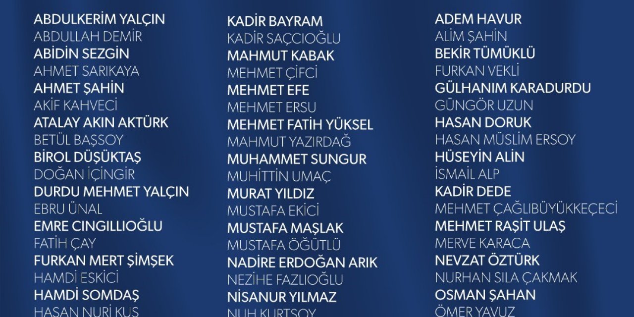 Ak Parti Kayseri İl Yönetimi Belli Oldu