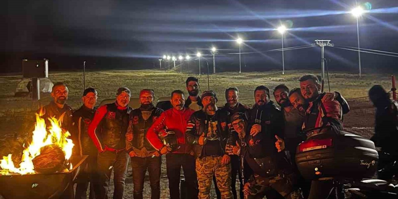 Kayseri’de Motosikletliler Zirvede Buluştu