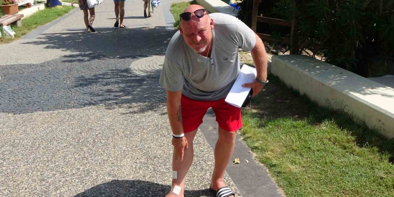 Ayağında Kesik Oluşan Alman Turiste 6 Dikiş 28 Bin Liraya Mal Oldu