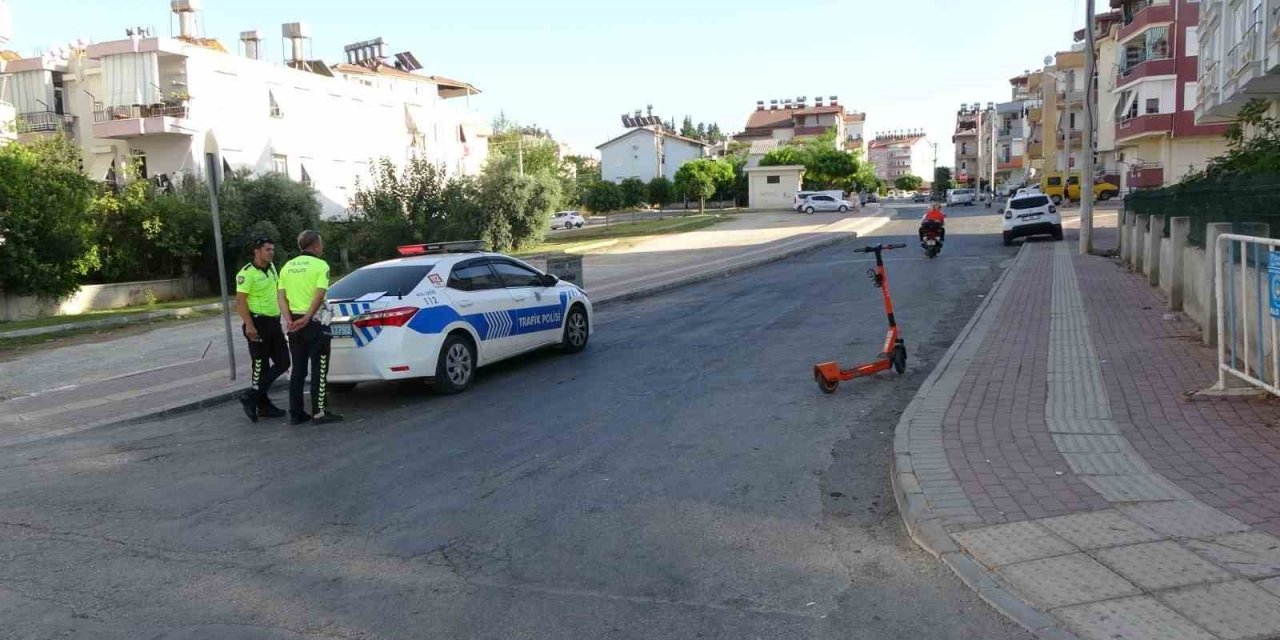 Scooter İle Motosiklet Çarpıştı