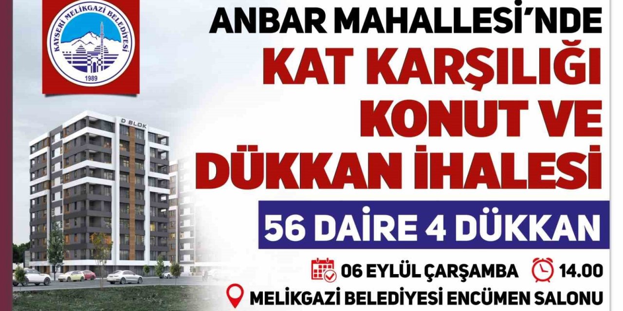 Anbar’da Kat Karşılığı 56 Daire Ve 4 Dükkan İhalesi Yapılacak