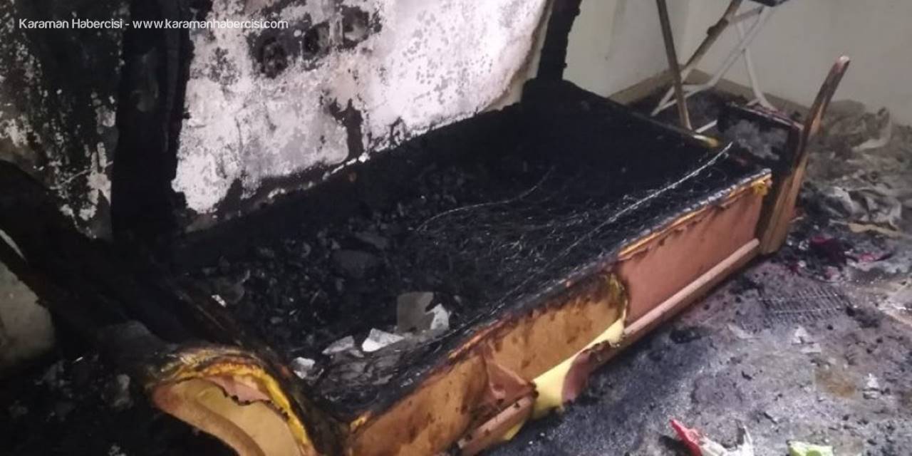 Antalya'da Elektrik Sobası Evi Yaktı