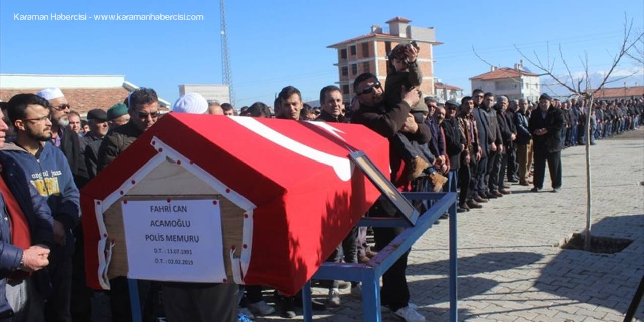 Trafik Kazasında Hayatını Kaybeden Polis Memuruna Hüzünlü Veda