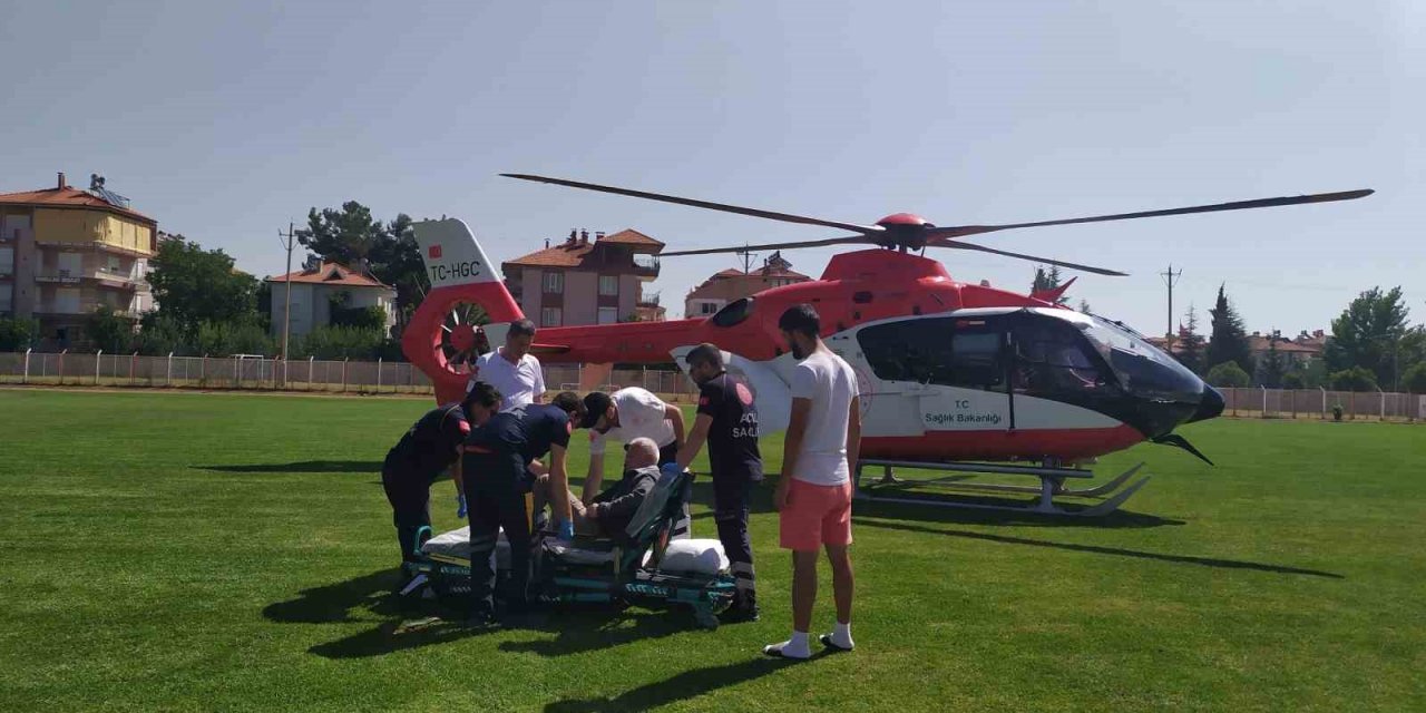 Kalp Rahatsızlığı Geçiren 81 Yaşındaki Adam Hava Ambulansla Sevk Edildi