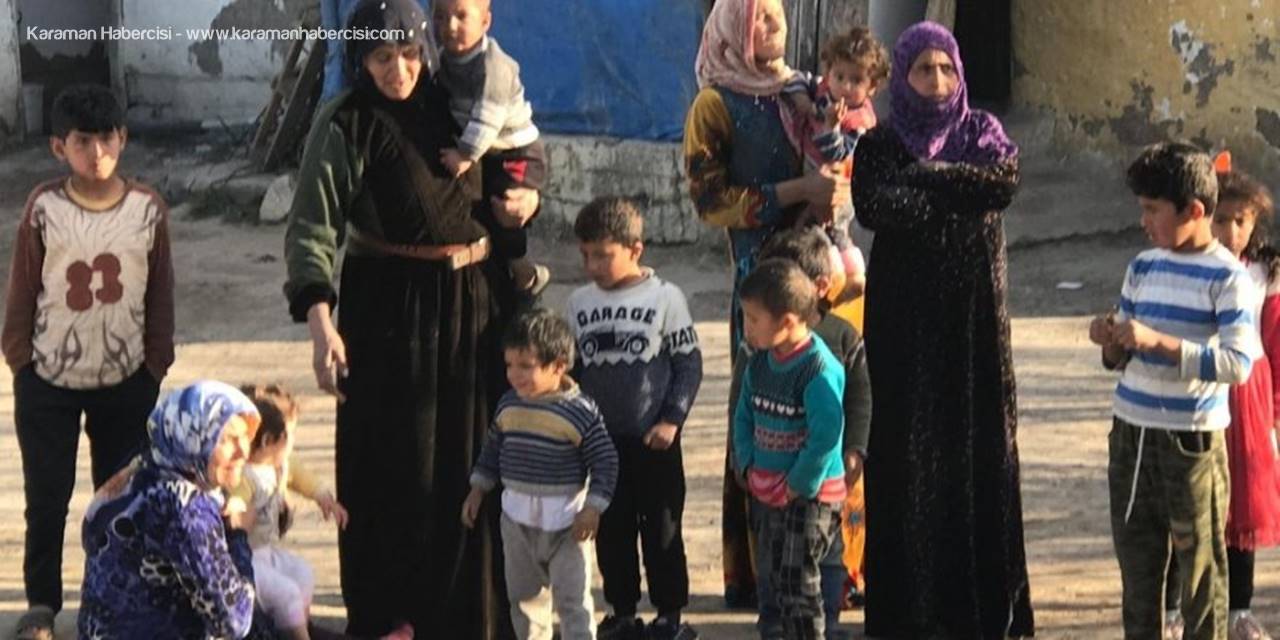 Konya'da Evi Yanan Kadın İki Çocuğuyla Feryat Etti