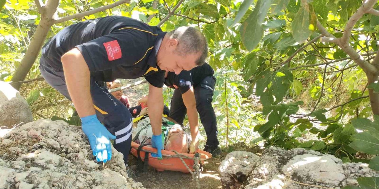 Dere Yatağından Yaralı Kurtarma Operasyonu