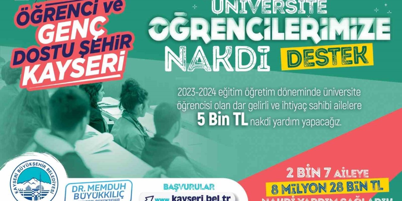 Genç Dostu Başkanın Üniversite Öğrencilerine Destekleri Sürüyor