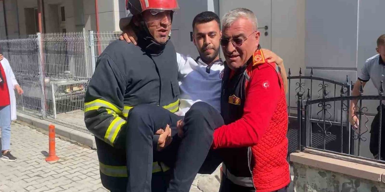 Niğde’de 112 Personelinden Gerçeği Aratmayan Yangın Tatbikatı