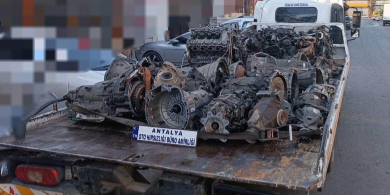Antalya’da ‘change’ Araç Operasyonu: 7 Adet Tescil Kaydı Olmayan Araç Motoru Ele Geçirildi