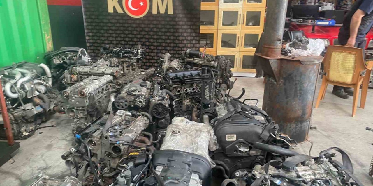 Kayseri’de 3 Milyon Tl’lik 30 Adet Kaçak Otomobil Motoru Ele Geçirildi