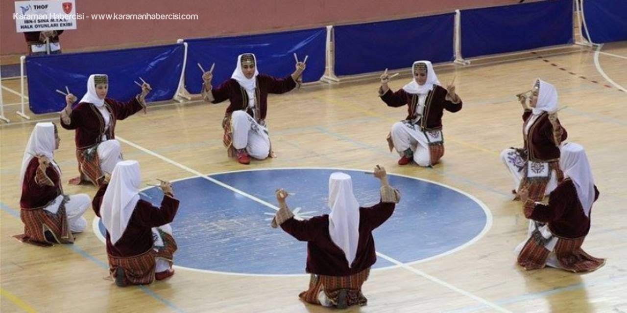 Karaman'da Halk Oyunları Yarışmaları Sona Erdi
