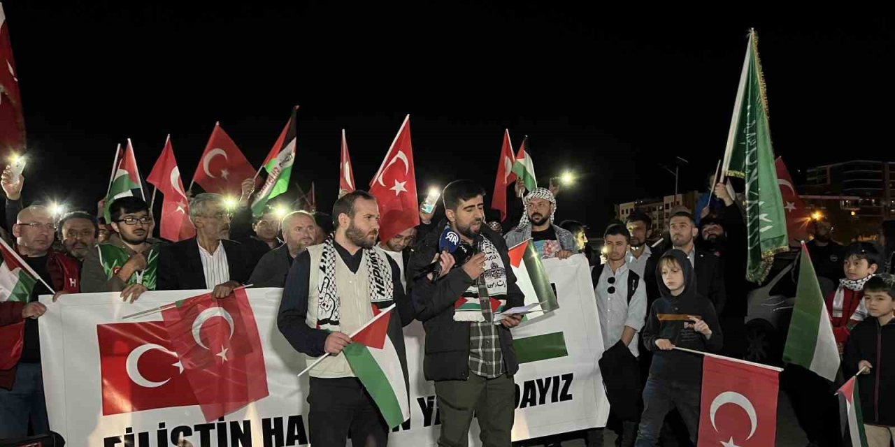 Eskişehir’de Filistin’e Destek Konvoyu