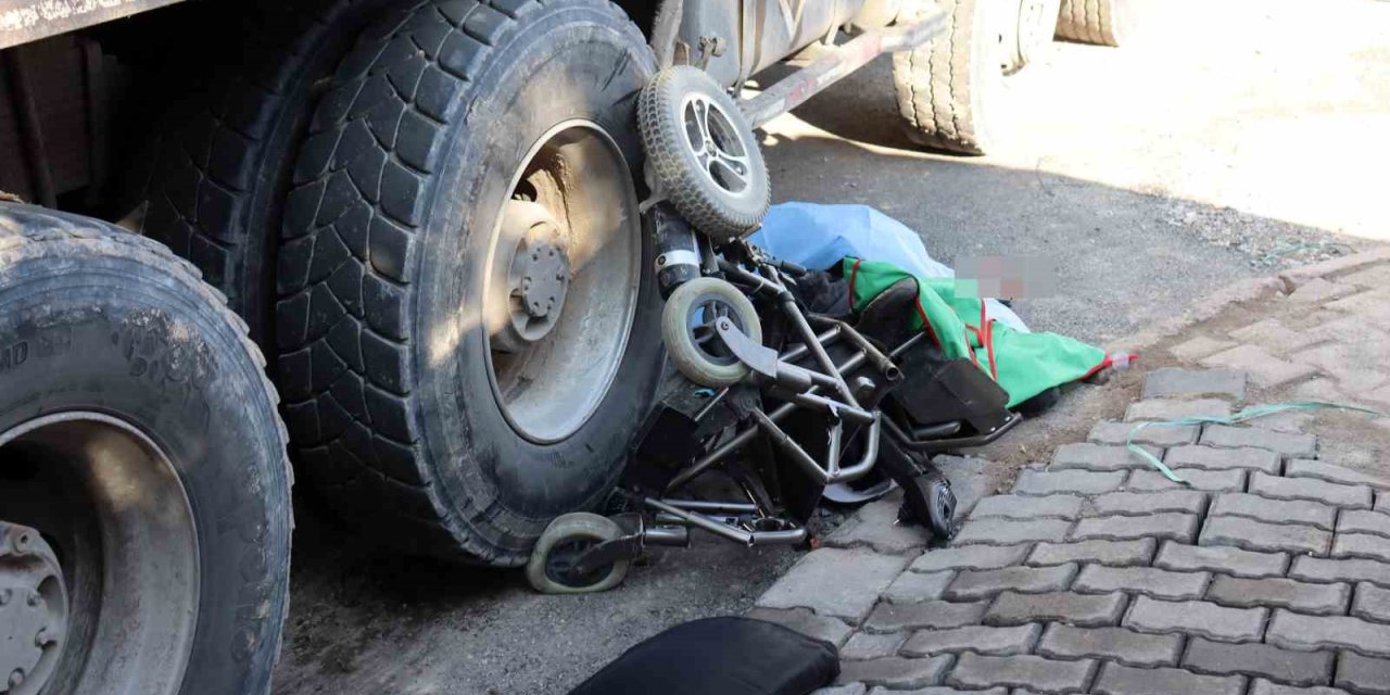 Kayseri’de Yürek Burkan Kaza; Akülü Aracıyla Kamyonun Altında Kalan Engelli Genç Yaşamını Yitirdi