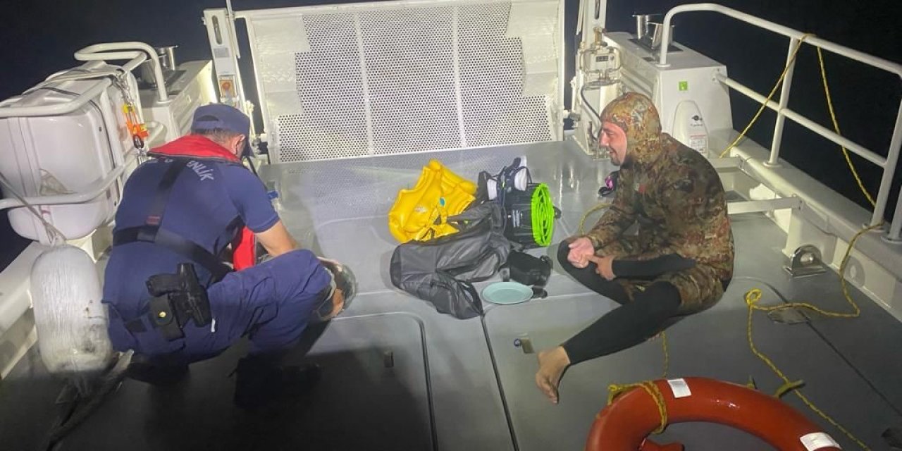 Sea Scoter İle Yunan Adasına Kaçmaya Çalışırken Yakalandı