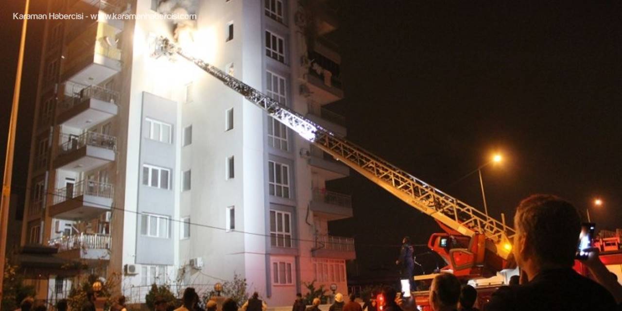 Antalya'da Yangın Sebebiyle 5. Katta Mahsur Kaldı