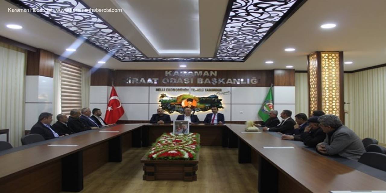 MHP Karaman Belediye Başkan Adayı Savaş Kalaycı'dan Ziraat Odasına Ziyaret