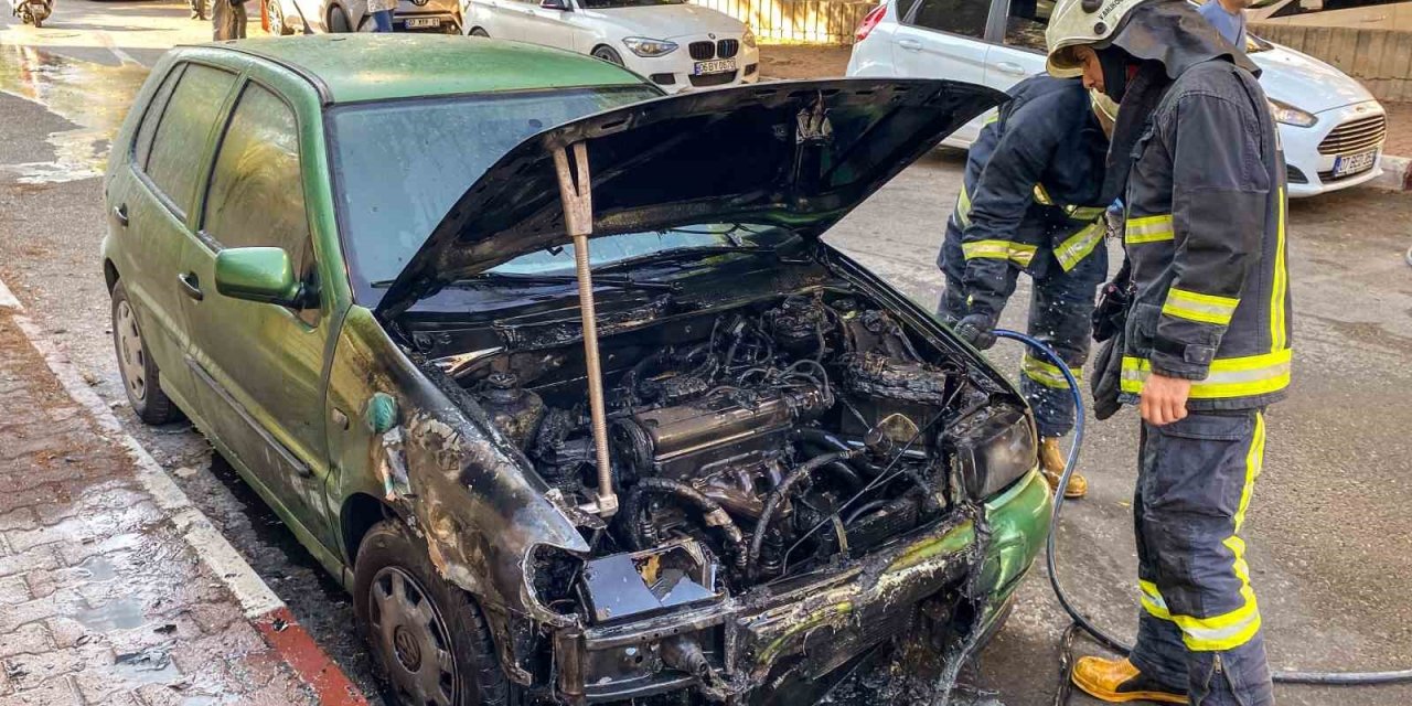 Adliye Çalışanı İş Çıkışı Otomobilini Yanmış Halde Buldu