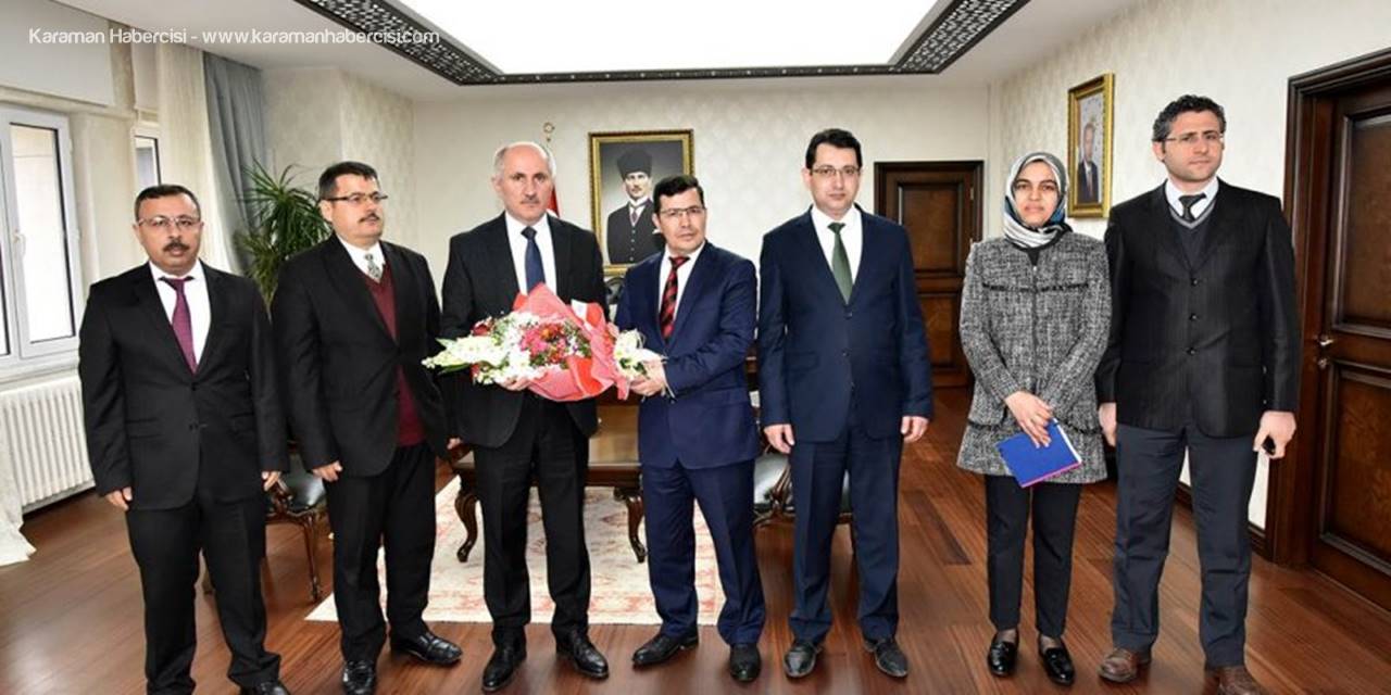 Vergi Dairesi Heyetinden Karaman Valisi Fahri Meral'e Ziyaret