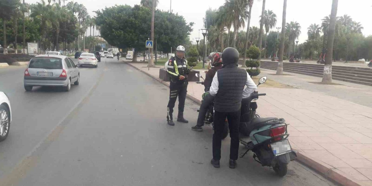 Mersin’de Kural İhlali Yapan Sürücülere Ceza Yağdı